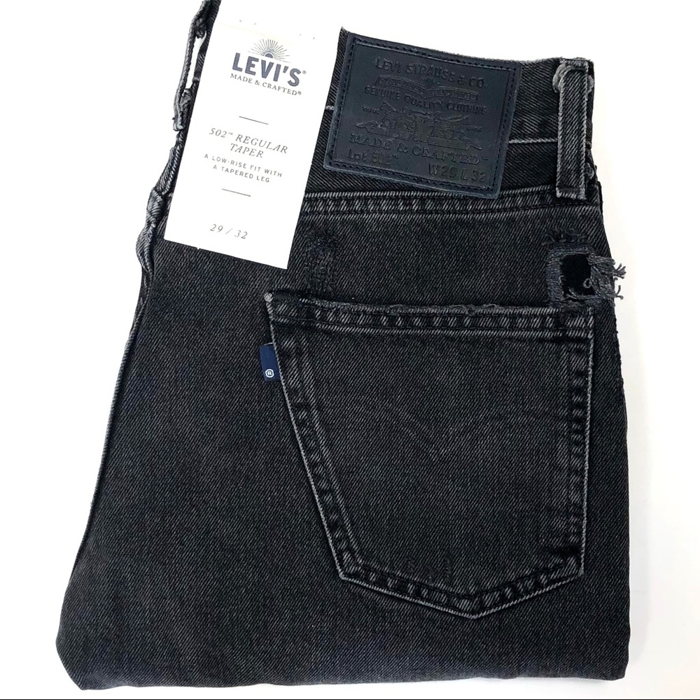 Levi's 502 Made & Crafted Distressed Denim Jeans